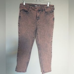 Pink High Rise Acid Wash Jeans_Size 12P